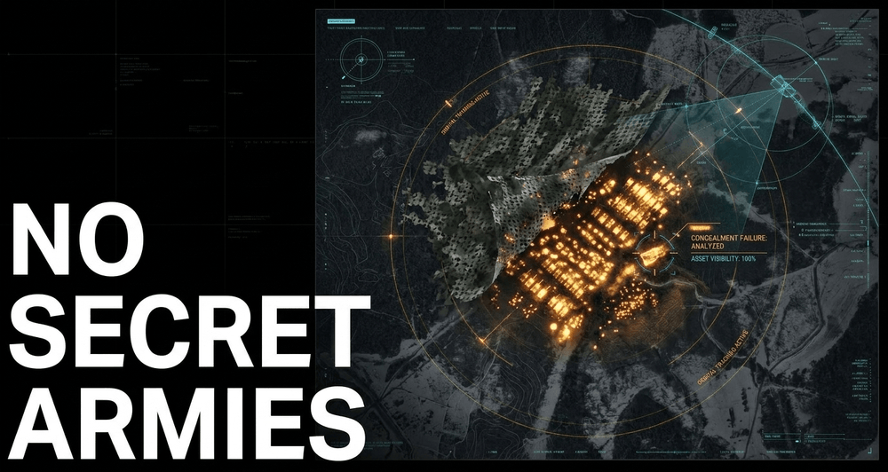 The 2022 invasion of Ukraine demonstrated that you cannot mass troops in secret - the movement itself becomes public record.