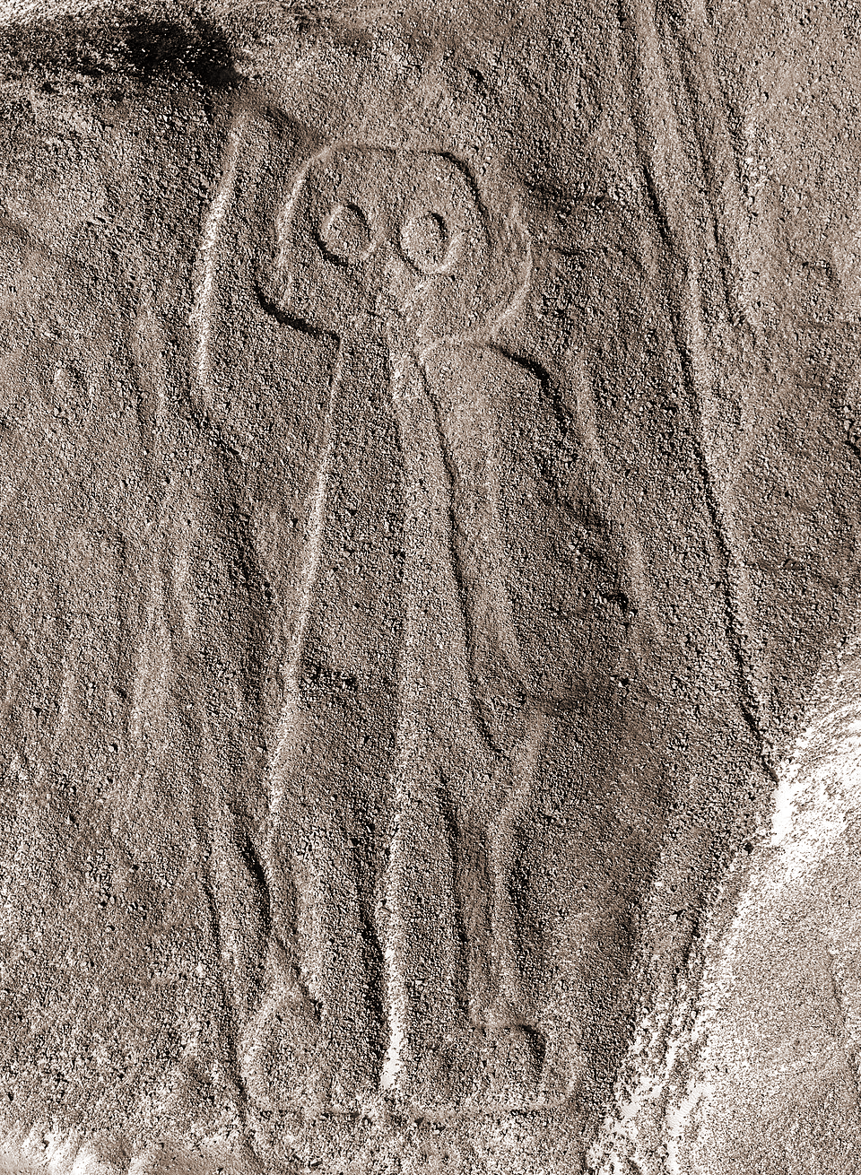 The astronaut Nazca lines