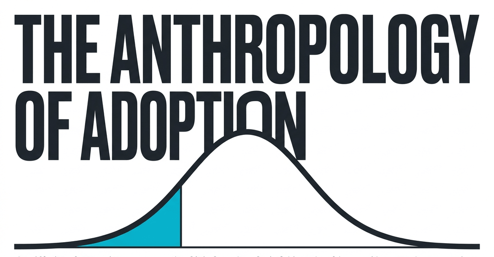 The Diffusion of Innovations curve maps the clinical, anthropological hierarchy of how new ideas spread across society.