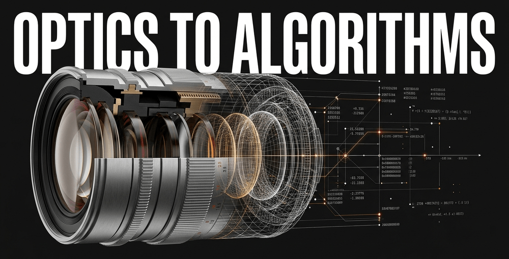 The fundamental shift in photography from passive light recording to active algorithmic processing.
