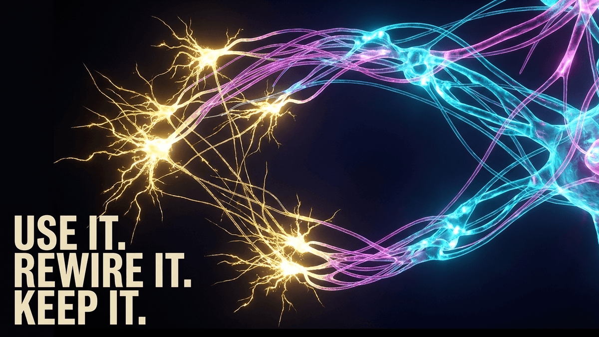 The neocortex is not a passively shrinking organ. Given the right inputs, it fights back by building anew.