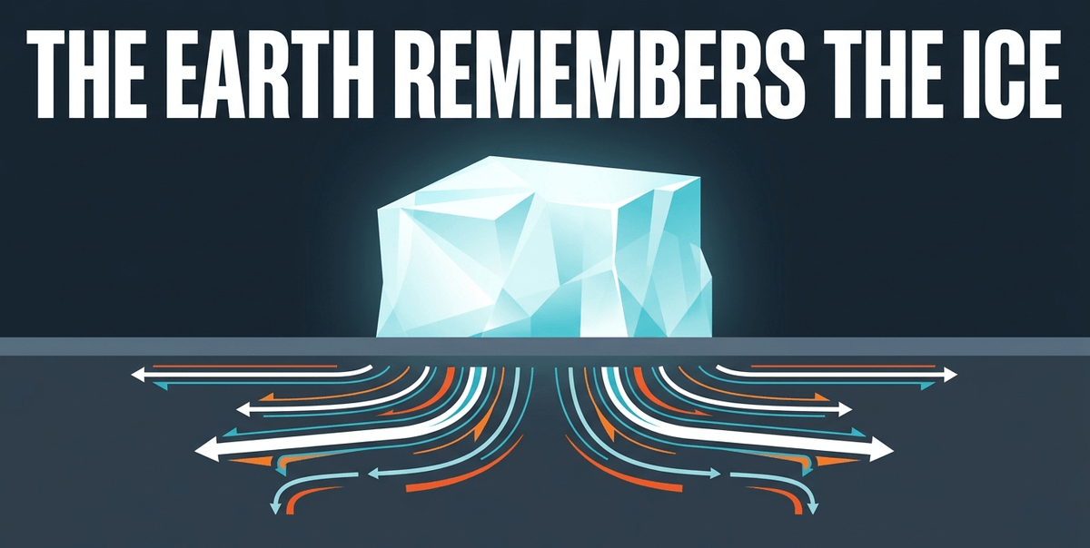 The planet's crust is still bouncing back from the crushing weight of 3 km-thick ice sheets that melted millennia ago.