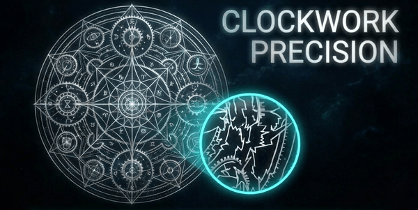 The total wavefunction evolves deterministically. Bound to a single branch, we perceive this grand clockwork as chance.