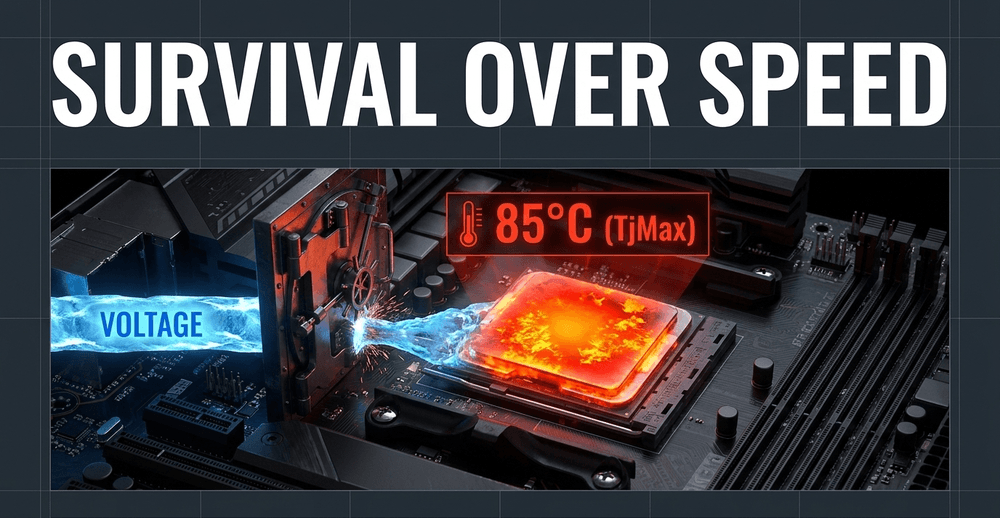 Throttling is not a defect; it is firmware-level self-preservation to prevent chips from melting their own solder.
