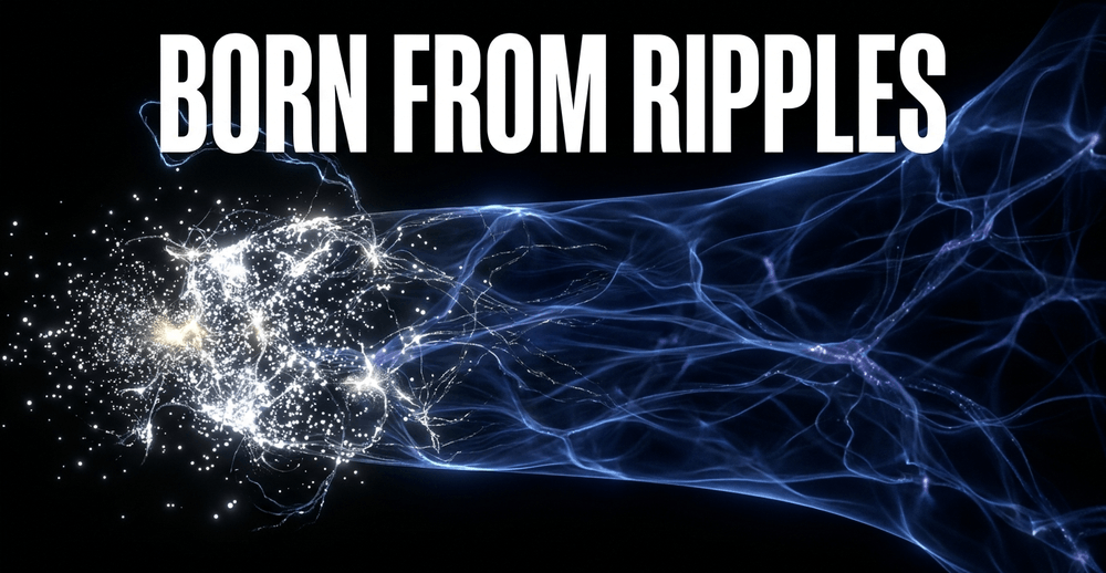 Tiny quantum fluctuations from the Big Bang were stretched by inflation to form cosmic seeds.