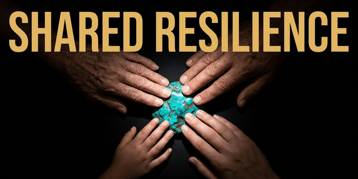 Trauma was rarely individual. In indigenous cultures, sacred stones like turquoise wove the survivor into a communal narrative of collective strength.