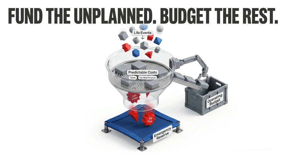True emergencies are unplanned and urgent. Predictable expenses belong in standard budgets to preserve your safety net.