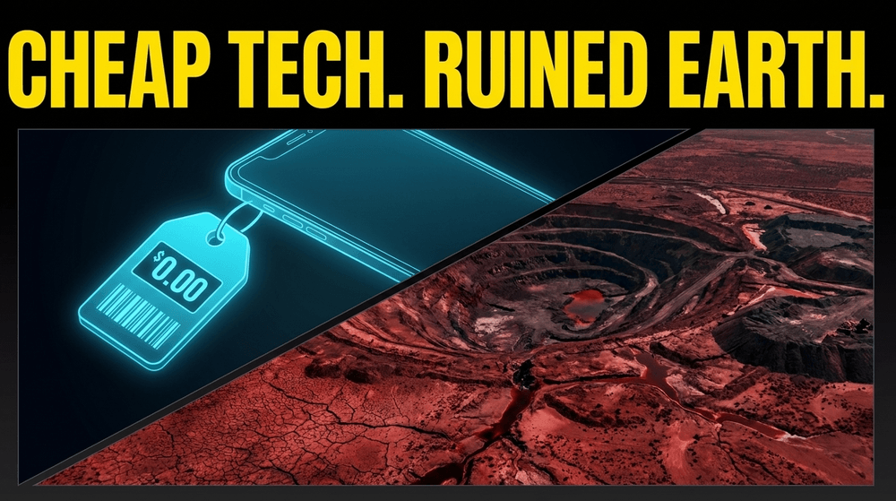 Unchecked environmental degradation serves as a hidden subsidy, keeping consumer electronics artificially cheap.
