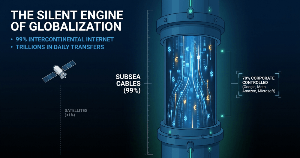 Undersea infrastructure is the silent engine driving 99% of internet traffic and global commerce.