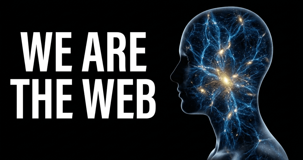 We are not separate from the cosmos; our very atoms were forged within the Cosmic Web.