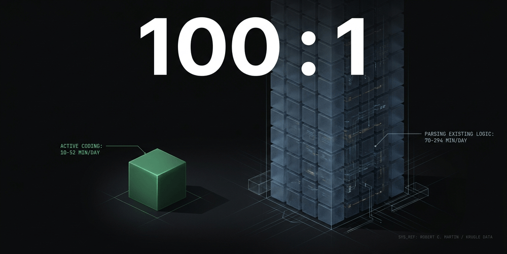We spend up to 100x more time reading code than writing it